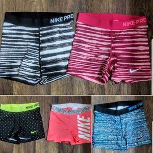 Nike pro spandex shorts
